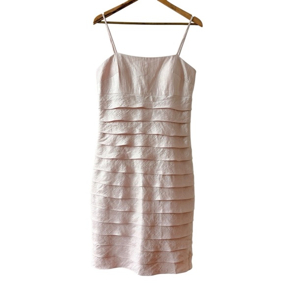 Jessica Howard Pink Tiered Ruffle Dress - Picture 1 of 9